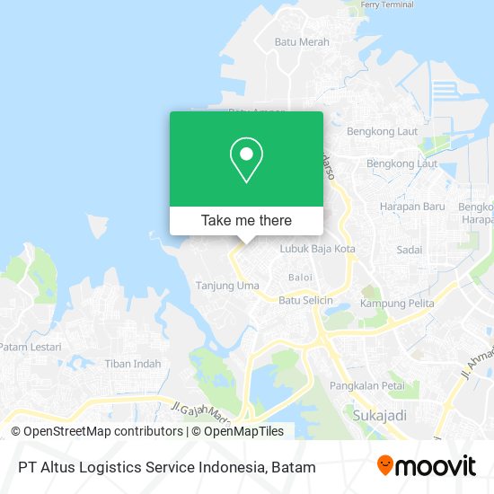 PT Altus Logistics Service Indonesia map