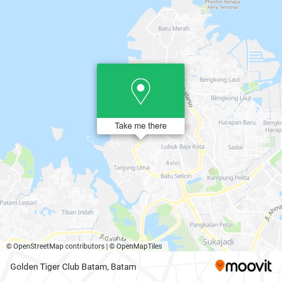 Golden Tiger Club Batam map