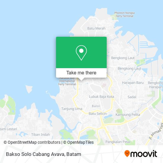 Bakso Solo Cabang Avava map