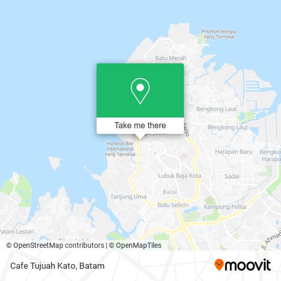 Cafe Tujuah Kato map