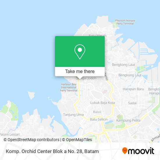 Komp. Orchid Center Blok a No. 28 map