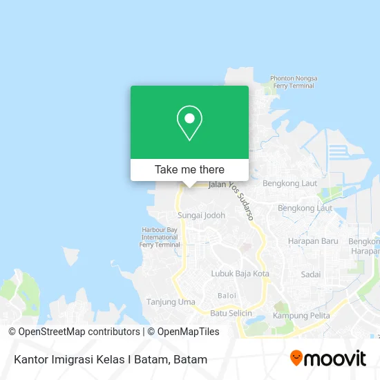 Kantor Imigrasi Kelas I Batam map