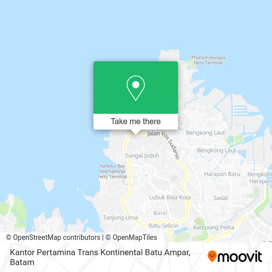 Kantor Pertamina Trans Kontinental Batu Ampar map