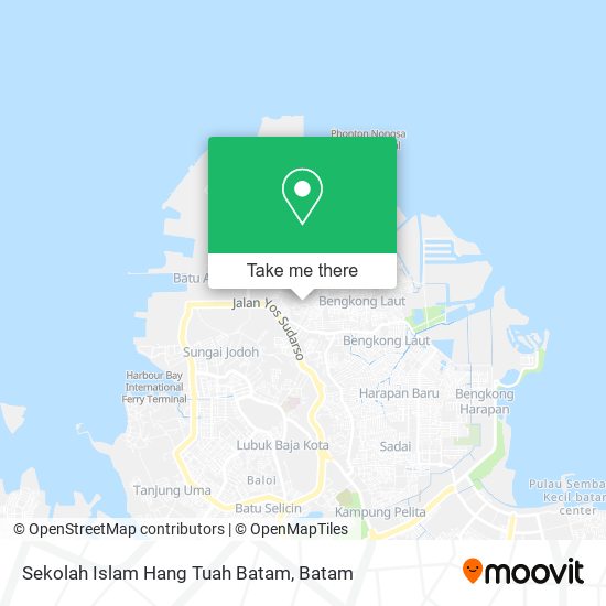 Sekolah Islam Hang Tuah Batam map