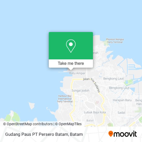 Gudang Paus PT Persero Batam map
