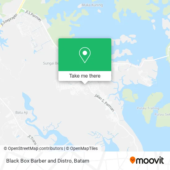 Black Box Barber and Distro map