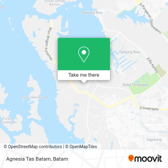 Agnesia Tas Batam map