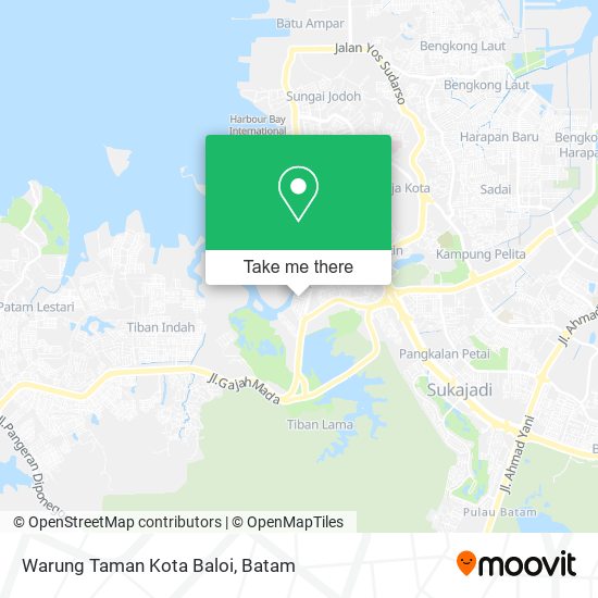 Warung Taman Kota Baloi map