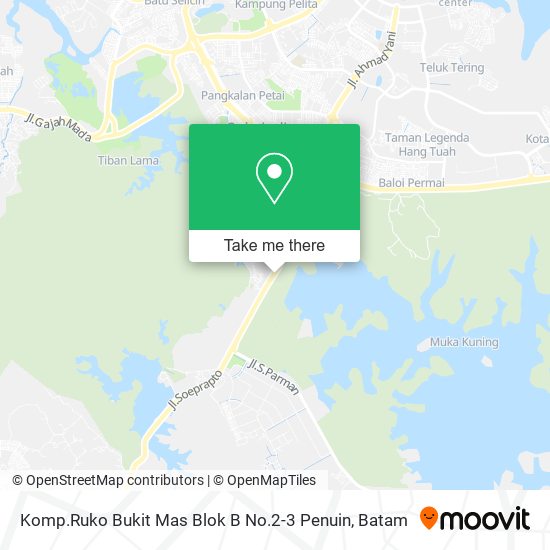 Komp.Ruko Bukit Mas Blok B No.2-3 Penuin map