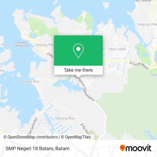 SMP Negeri 18 Batam map