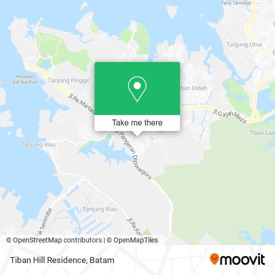 Tiban Hill Residence map