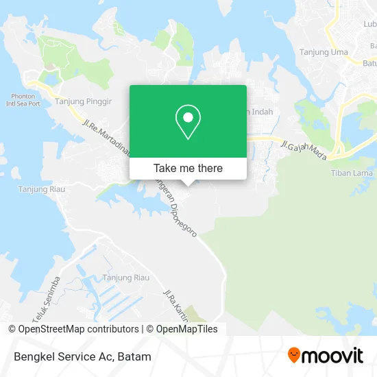 Bengkel Service Ac map