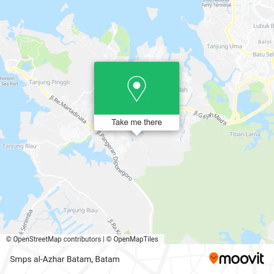 Smps al-Azhar Batam map