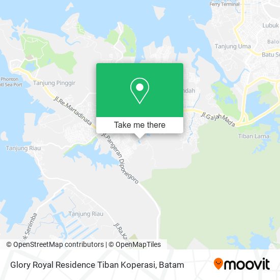 Glory Royal Residence Tiban Koperasi map