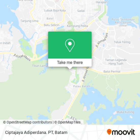 Ciptajaya Adiperdana. PT map