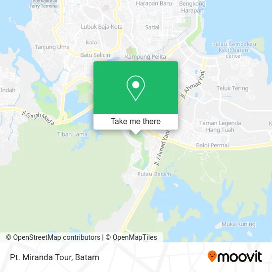 Pt. Miranda Tour map