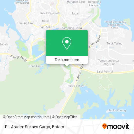 Pt. Aradex Sukses Cargo map