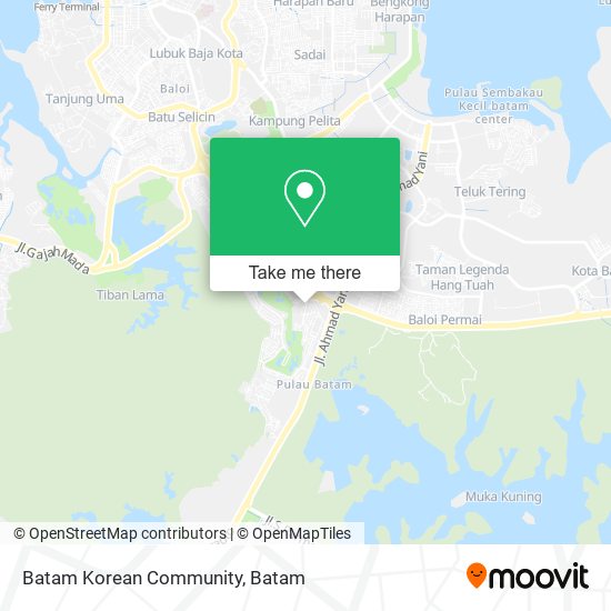 Batam Korean Community map