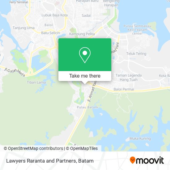 Lawyers Raranta and Partners map