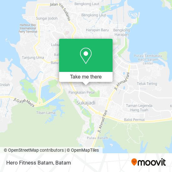 Hero Fitness Batam map