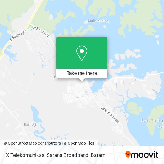 X Telekomunikasi Sarana Broadband map