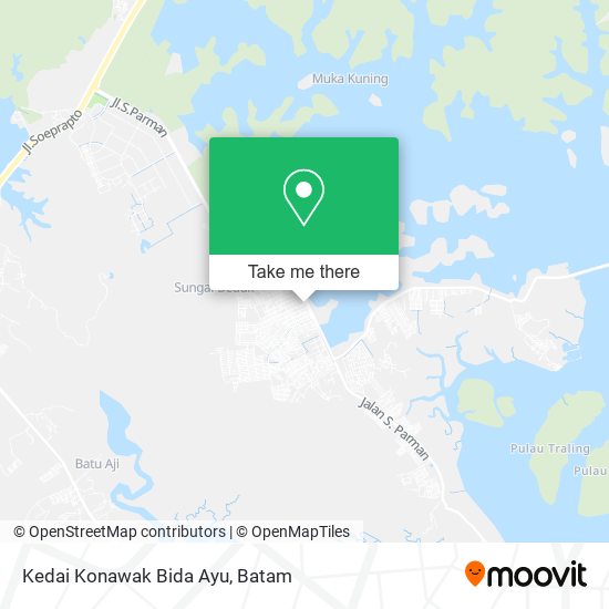 Kedai Konawak Bida Ayu map