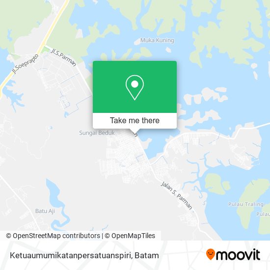 Ketuaumumikatanpersatuanspiri map