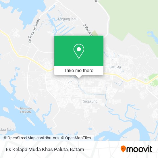 Es Kelapa Muda Khas Paluta map