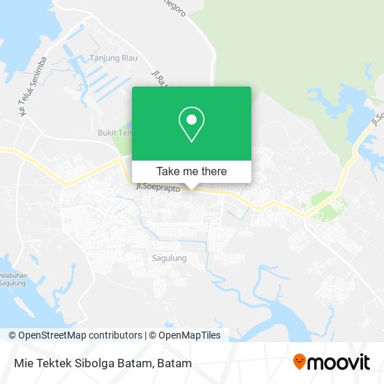 Mie Tektek Sibolga Batam map