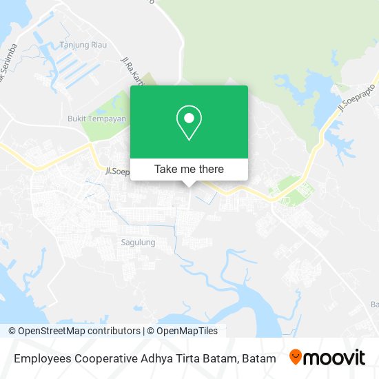 Employees Cooperative Adhya Tirta Batam map