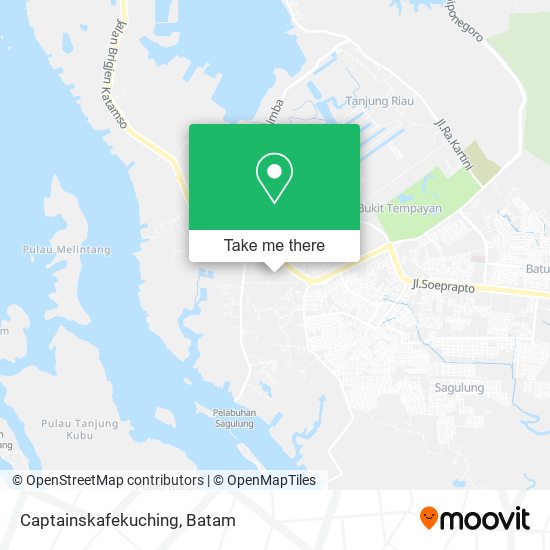 Captainskafekuching map