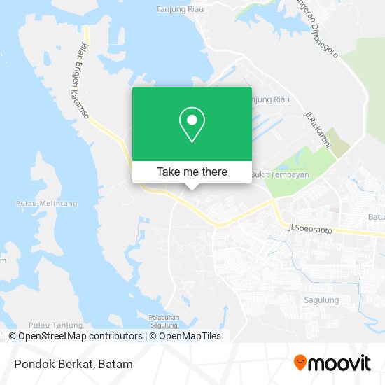 Pondok Berkat map