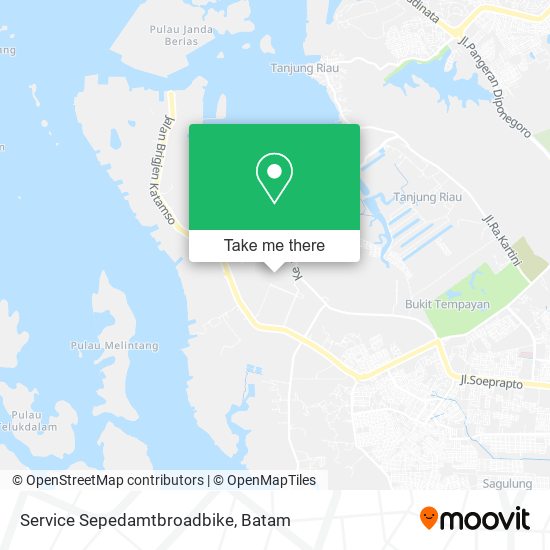 Service Sepedamtbroadbike map