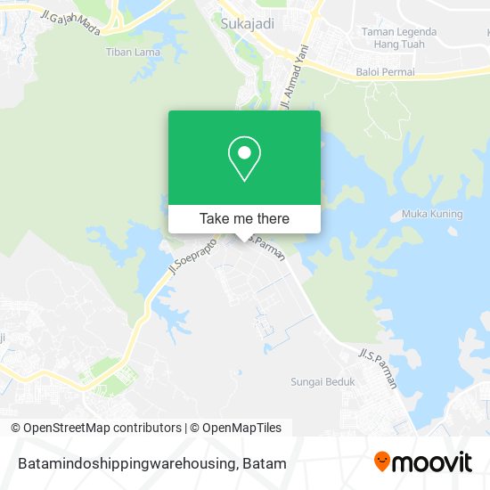 Batamindoshippingwarehousing map
