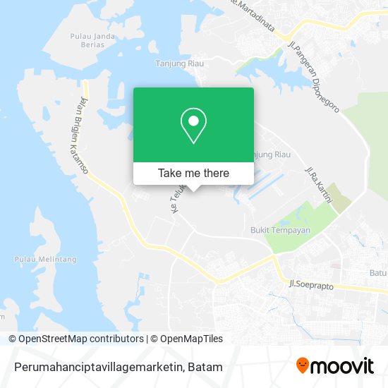 Perumahanciptavillagemarketin map