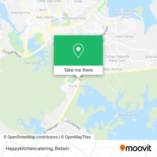 Happykitchencatering map
