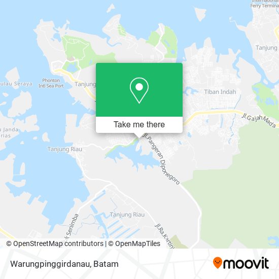 Warungpinggirdanau map