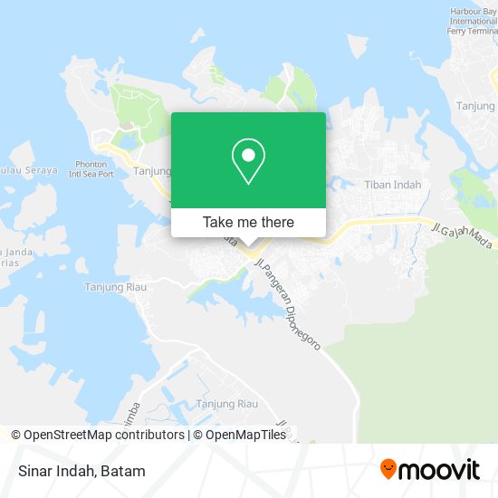 Sinar Indah map