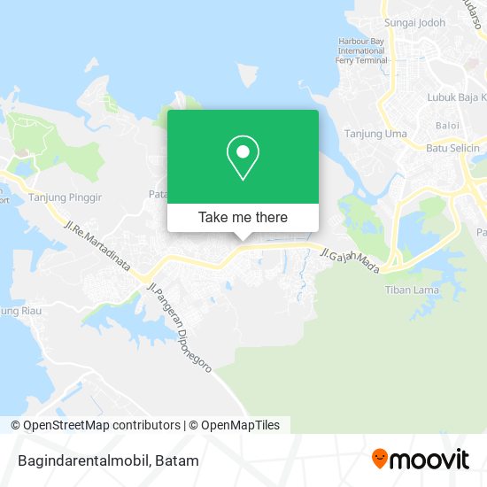 Bagindarentalmobil map