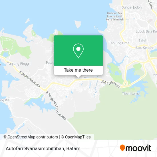 Autofarrelvariasimobiltiban map