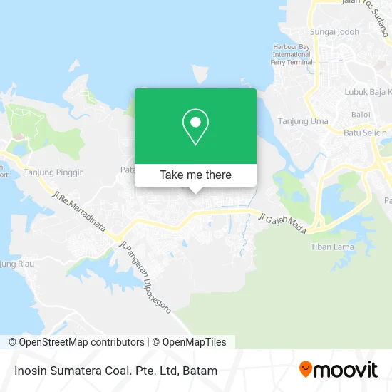 Inosin Sumatera Coal. Pte. Ltd map