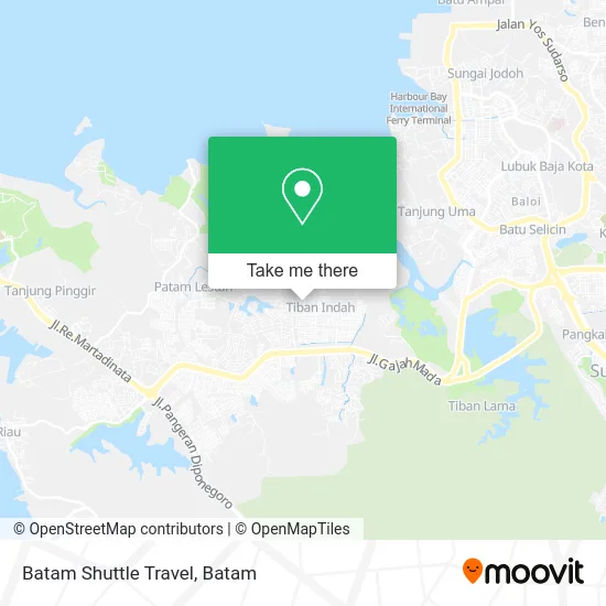 Batam Shuttle Travel map