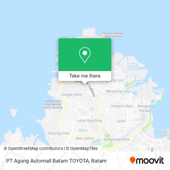 PT Agung Automall Batam TOYOTA map