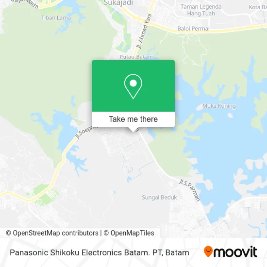 Panasonic Shikoku Electronics Batam. PT map
