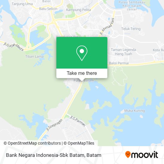 Bank Negara Indonesia-Sbk Batam map
