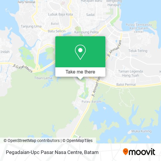 Pegadaian-Upc Pasar Nasa Centre map