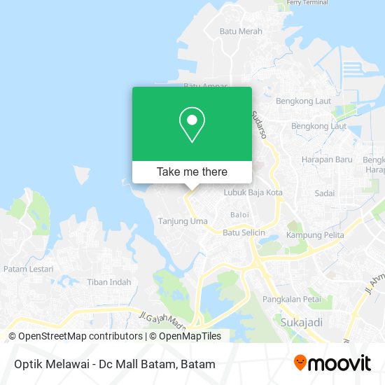 Optik Melawai - Dc Mall Batam map