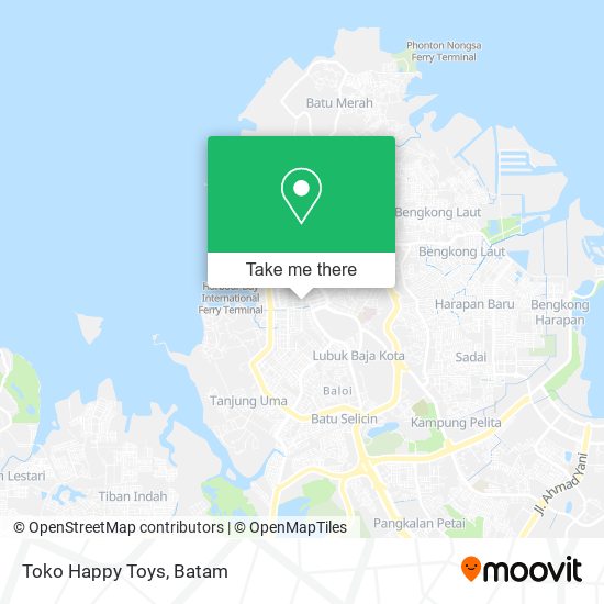 Toko Happy Toys map