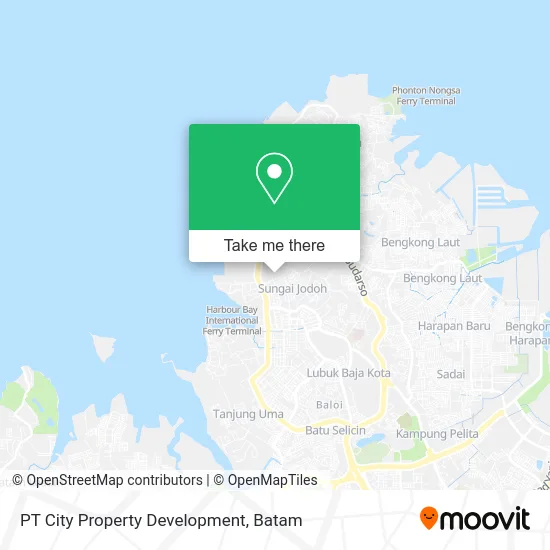 PT City Property Development map