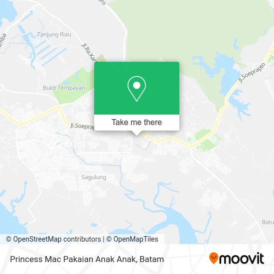 Princess Mac Pakaian Anak Anak map